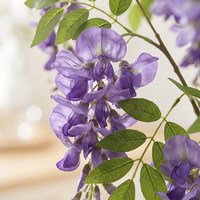 Bunga Plastik Wisteria Buatan, Pot Gantung, Tanaman Bunga Ungu, Dekorasi Rumah, Taman, Pernikahan, Tahun Baru, Imitasi