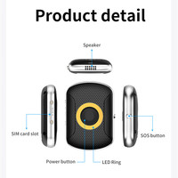 Verborgen micro mini magnetische waterdichte kleinste GSM/GPRS ultra nauwkeurige GPS-tracker voor huisdieren met camera