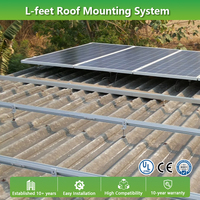 Système de montage sur toit L-Feet pour système de montage solaire sur toit métallique pour tuiles en acier coloré pour panneaux solaires