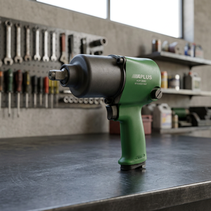 Clé à chocs pneumatique APLUS GWI-908D 1/2" verte avec poignée à double anneau d'échappement, garantie 1 an, 6700 tr/min, personnalisable OEM, fabriquée à Taïwan - Product Image 3