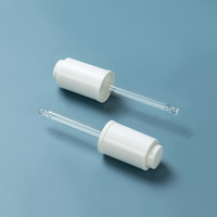 Bouchon de sécurité enfant EU-Beauty 18/410 à pression manuelle, compte-gouttes en plastique avec tête en silicone blanc, pipette en plastique