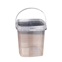 Ember Plastik PP Transparan Persegi 5000ml Portabel Grosir Langsung dari Pabrik - Asal Shenzhen, Kemasan Food-Grade untuk Bahan Kimia