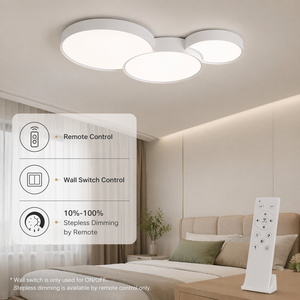 135W Modern Dimmable Acrylic Iron Led <b>Ceiling</b> <b>Light</b> With <b>Remote</b> <b>Control</b> For Living Room Bedroom Flush Mount Tri Color - Product Image 4
