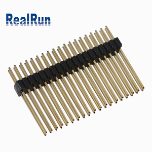 Connettore Maschio a Pin Dritti Serie 20 Pin, Passo 1.0mm per PCB, Corrente Nominale 0.75A, Placcato Oro, Ago Lungo - Product Image 3