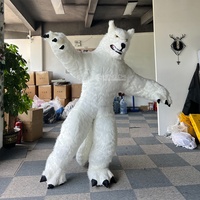 Costume de Mascotte Gorille Gonflable de Haute Qualité et Pas Cher, Tenue de Gorille à Poils Longs pour Adultes, Idéal pour Fêtes et Carnavals