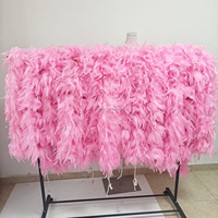 Boa en plumes de marabout naturelles et moelleuses pour déguisement, châle/écharpe, artisanat en plumes de poulet, idéal pour carnaval, mariage, fête dansante, décoration