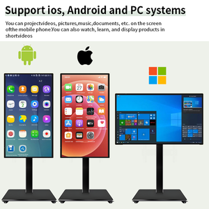 كشك شاشة لمس متحرك داخلي 43 بوصة متكامل للبث المباشر، يتم التحكم فيه عبر الهاتف المحمول/الكمبيوتر، مورد للمطارات - Product Image 6