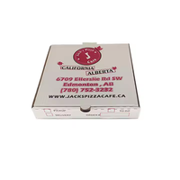 Boîte d'emballage pour pizza à plat personnalisée de qualité alimentaire STPP, fabriquée sur mesure, pour hamburgers, en carton ondulé E-Flute, usine d'emballage.