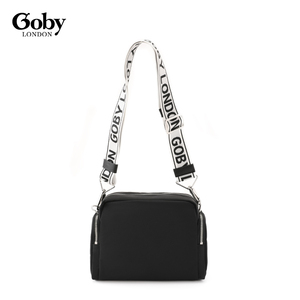 <span class=keywords><strong>Borsa</strong></span> a Tracolla Doppia di Lusso Personalizzata Goby London in Nylon di Alta Qualità per Donne, <span class=keywords><strong>Borsa</strong></span> Messenger con Catene, Stile Elegante - Product Image 4