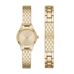 Luxury Design Ladies Casual Stainless Steel Leather Fashion <strong>Watch</strong> Bracelet <strong>Set</strong> Two Tone Waterproof <strong>Women's</strong> <strong>Watch</strong> - Product Image 6