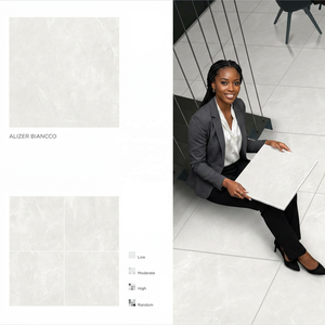 Alizer Bianco 800x800mm Porcelana 80x80cm Azulejos Pulidos Aspecto Madera Antigua y Barbuda - Product Image 1