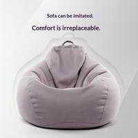 Fauteuils poufs confortables en fausse toile de lin pour salon, vente chaude, fauteuils d'angle confortables
