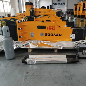 Martillo Hidráulico Silencioso SB43 con Cinceles de 75 mm, Martillo Demoledor de Roca con Mangueras y Cincel para Excavadora/Cargadora de 6-9 Toneladas - Product Image 1