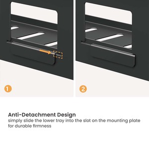 CC11-13-1 Bán Buôn Kim Loại Dưới Bàn Quản Lý Cáp Khay Dây Tổ Chức Giỏ Gắn Kết Cho Văn Phòng Điện Nhà Lưu Trữ Dải - Product Image 3