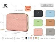 Portafoglio da donna con chiusura a zip, piccolo, in microfibra, in pelle sintetica, stile minimalista, per tutte le stagioni - Product Image 1