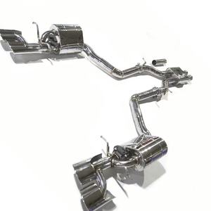 Système d'échappement Catback à commande à distance TLS pour Mercedes-Benz <span class=keywords><strong>E55</strong></span> <span class=keywords><strong>AMG</strong></span> <span class=keywords><strong>W211</strong></span> en acier inoxydable poli miroir, épaisseur 1,5 mm, avec silencieux à valve - Product Image 1