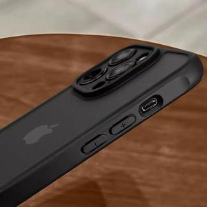 Funda de teléfono mate para iPhone 15 Pro Max para <span class=keywords><strong>Apple14</strong></span> 13 12 11, funda protectora para teléfono móvil con sensación de piel antihuellas dactilares - Product Image 5