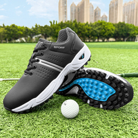 Chaussures de golf professionnelles pour hommes, semelle intermédiaire en EVA, semelle extérieure en caoutchouc, légères, respirantes, antichoc, pour l'entraînement en hiver et en été