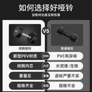 Anczon <b>Dumbbells</b> 5Kg Rubber Coated Anti Slip Fitness Equipment - Product Image 3