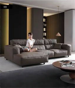 Design europeo moderno 3/2/1 posti di lusso divano reclinabile Set nuovo divano Barock per soggiorno o salone di bellezza