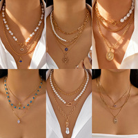 Collier pendentif en forme de cœur d'ours pour femmes, vente exceptionnelle, délicat, simple, croix en perles chrétiennes, plaqué or 14 carats, couleur personnalisable