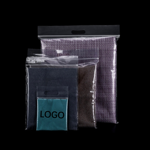Resealable Plastic Packaging Bags Transparent Clear For Garment
