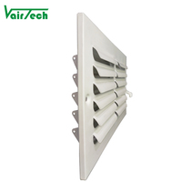 Diffuseur d'air de plafond à lame incurvée unidirectionnelle en acier pour système de climatisation HVAC