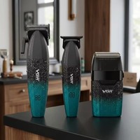 Tondeuse à cheveux professionnelle sans fil VGR V-640 S3, rasoir, 9000 tr/min, machine à couper les cheveux réglable pour hommes