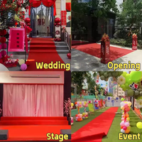 Tapis d'exposition non tissé recouvert de film, résistant à l'eau et à l'usure, tapis solide pour foires, mariages, banquets et événements commerciaux