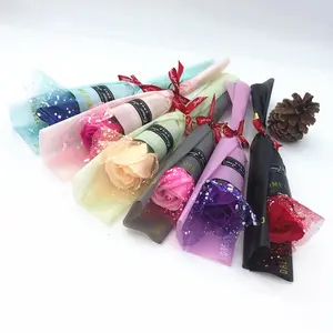 Wholesale Hot Sell Gifts Teacher's Day Gift Mother Valentine's Day Creative Single Soap Rose Bouquet