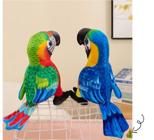 ตุ๊กตาจำลองนกมาคอว์แบบกำหนดเอง ตุ๊กตานกประดับตกแต่ง ของเล่นตุ๊กตาขนนุ่ม ของขวัญเสริมพัฒนาการสำหรับเด็ก - Product Image 5