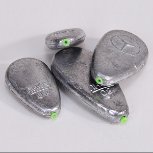 Plomb de pêche plat Aohu 40g avec noyau en plastique durable pour la pêche à la ligne - Product Image 1