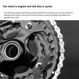 Chaîne <span class=keywords><strong>de</strong></span> vélo en acier pour VTT et vélo <span class=keywords><strong>de</strong></span> <span class=keywords><strong>route</strong></span> pour vélos à 7/8/9/10/11/21/24/27/30 vitesses - Product Image 4