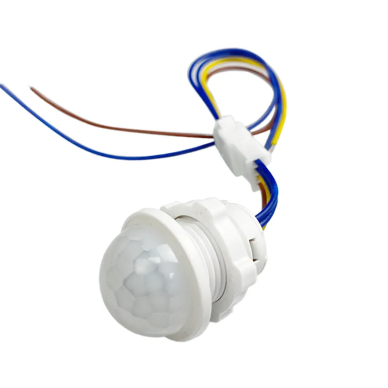 AC110V 220V Mini sonda embutida infravermelho PIR detector de movimento Sensor automático interruptor de luz LED