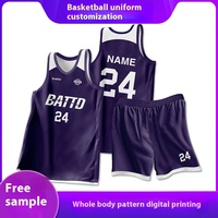 Uniformes de baloncesto universitarios personalizados para hombres y mujeres XS American Game Training Sportswear Summer Set Jerseys para estudiantes