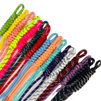 Porte-clés en macramé tressé en nylon fait main pour femmes - Breloques de sac en corde style bohème, plusieurs couleurs pour décorations de sacs à main