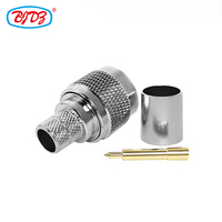 Usine directement N connecteur mâle câble BJR-400 connecteur RF Type N prise mâle sertissage soudure câble Coaxial Type N