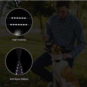 Collar de perro de tela Martingale reflectante y juego de correa a juego con hebilla de liberación rápida para perros, venta de entrenamiento de cachorros - Product Image 4