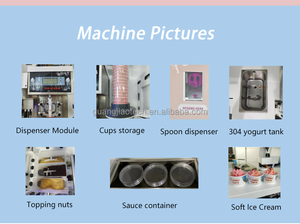 Distributeur automatique de crème glacée molle, <span class=keywords><strong>milkshake</strong></span> aux fruits, fruits congelés et garnitures, à monnayeur, robotisé, haute efficacité, format pint, modèle Eleven Vending - Product Image 2