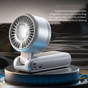 Ventilador portátil de lujo de alta velocidad, recargable por USB, plegable, mini ventilador con función de enfriamiento. - Product Image 5