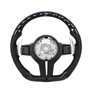 Volante Multifuncional Calefactable de Fibra de Carbono Genuina para <span class=keywords><strong>BMW</strong></span> M Sport F30 F10 E90 con Levas de Cambio, <span class=keywords><strong>Precio</strong></span> de Fábrica - Product Image 2