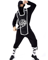 Costume de ninja guerrier Hokkaido noir pour homme adulte, nouveau pour Halloween, costume de cosplay, tenue fantaisie pour homme