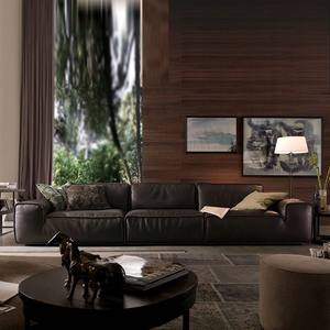 Set Sofa kulit furnitur, kelas atas kulit asli Italia Set Sofa ruang tamu - Product Image 1