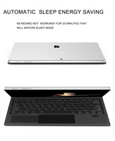 Nouveau Clavier Sans Fil avec Pavé Tactile Rétroéclairé à Touches Ciseaux pour Surface Pro 3 4 5 6 7 et Go 1 2 3, Idéal pour les Déplacements Professionnels