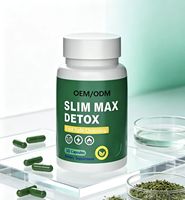 Approvisionnement direct usine : 30 Capsules Détox Slim Max – Complément Nettoyant Naturel à Base de Plantes pour Soutenir le Métabolisme – Complément Quotidien pour Adultes
