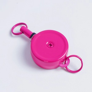 Portacredenciales Retráctil de Aleación de Zinc Metálico de 21 mm, Tipo <span class=keywords><strong>Yoyo</strong></span>, para Tarjetas de Identificación, Llavero - Product Image 5