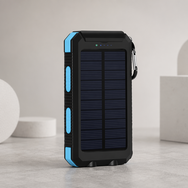 Multi Interface 20000mah Wireless Charger Solar Outdoor Powerbank with Cable Portable Mobile Power Bank