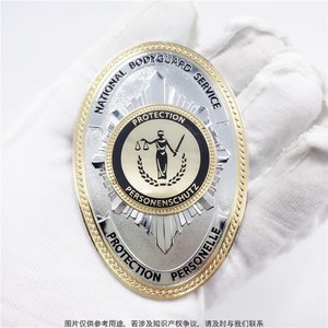 Justice Goddess Commemorative Badge Metal Custom Size Waist <b>Tag</b> Protection Service Emblem - Product Image 3