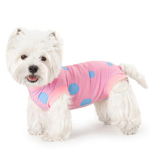 Ropa Clásica de Verano para Perros Pequeños al por Mayor OEM/ODM, Camisetas Transpirables de Poliéster de 4 Patas para Westies y Razas Pequeñas - Product Image 5