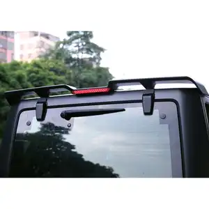 Newwind LED ABS màu đen phía sau mái Spoiler wih đèn đuôi phía sau tip cánh cho Jeep Wrangler JL đuôi Spoiler